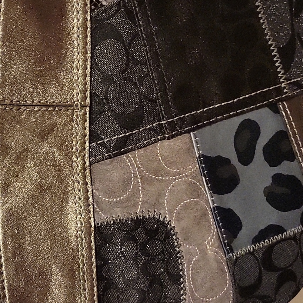 NWT: COACH Tonal Patchwork Zoe - Picture 5 of 16
